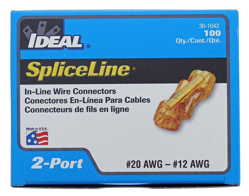 IDEAL INDUSTRIES INC. 30-1042 SpliceLine In-Line Wire Connectors (Box of 100) - Image 3